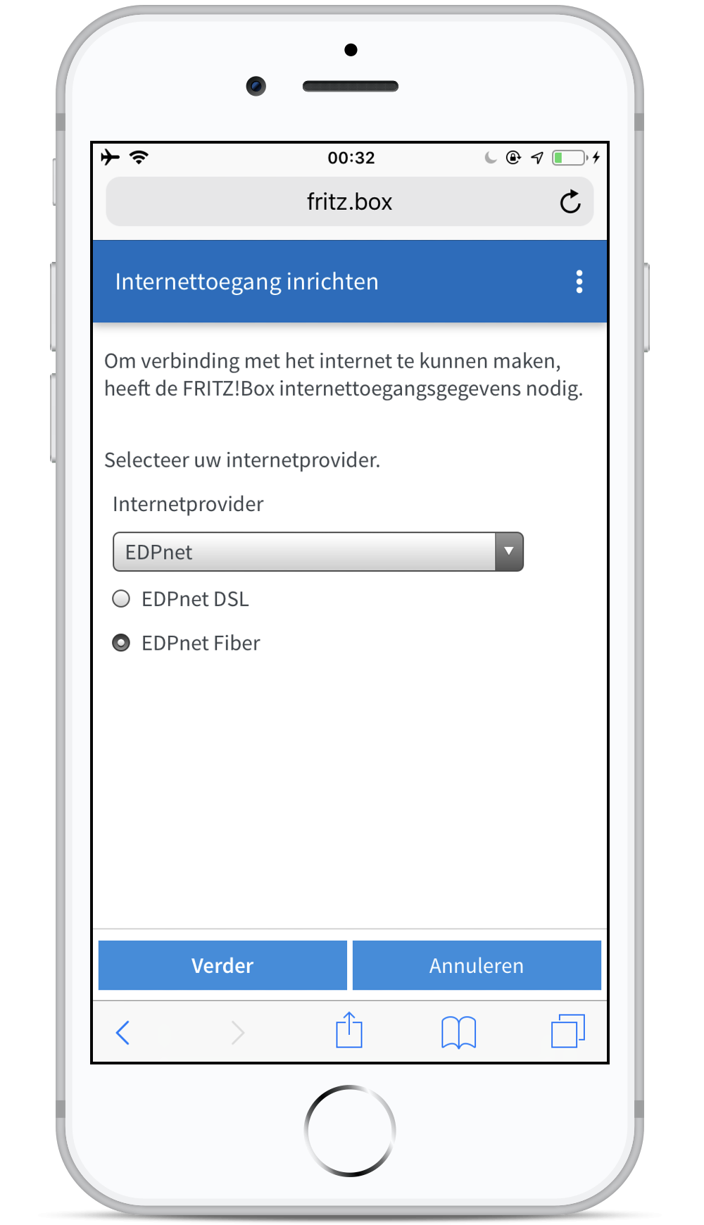 Hoe kan ik mijn FRITZ!Box 7530 installeren en configureren voor mijn fiber-verbinding